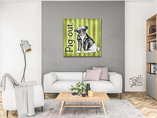 Paint by Numbers - Mops med briller