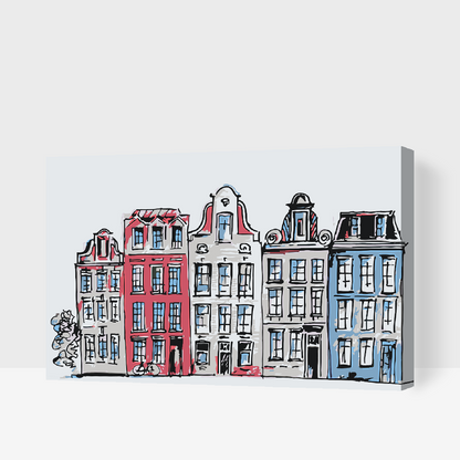 Paint by Numbers - Huse i Amsterdam