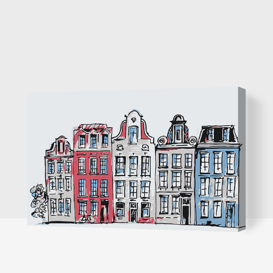 Paint by Numbers - Huse i Amsterdam