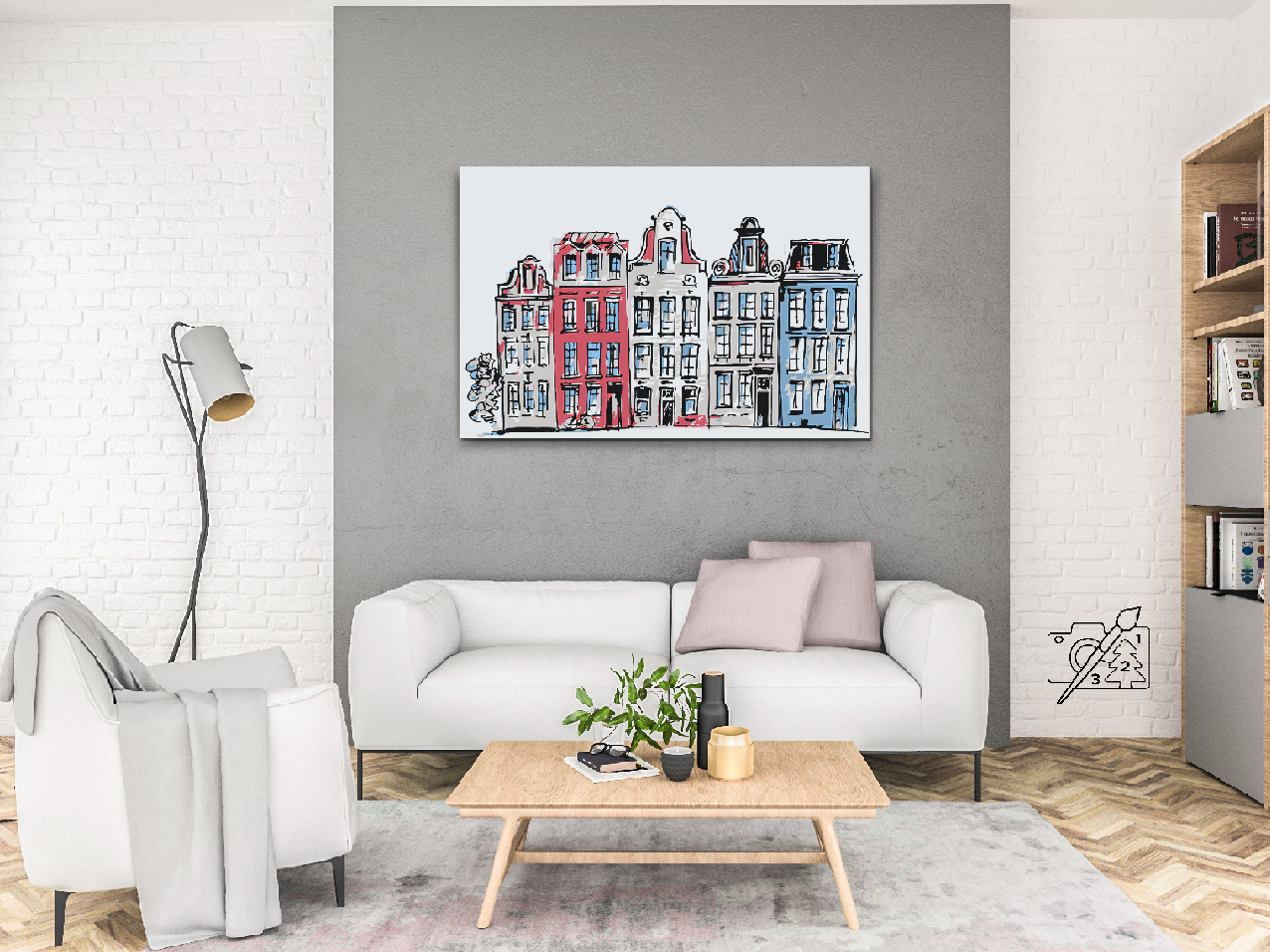 Paint by Numbers - Huse i Amsterdam