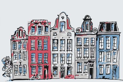 Paint by Numbers - Huse i Amsterdam