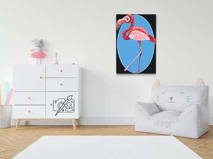 Paint by Numbers - Gående Flamingo