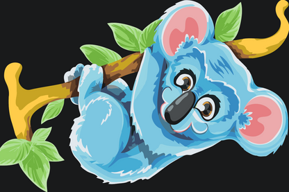 Paint by Numbers - Blå Koala