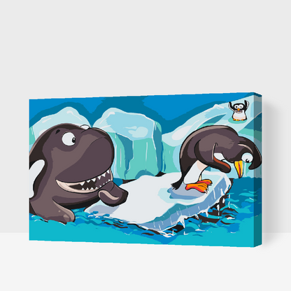 Paint by Numbers - Pingviner og hval