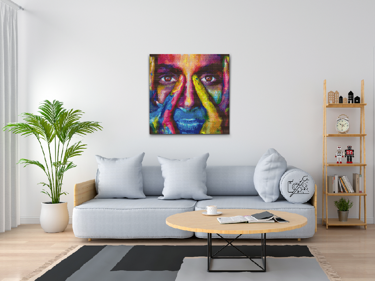 Diamond Painting - Farvet ansigt