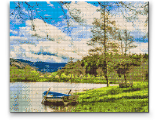 Diamond Painting - Søen i bjergene