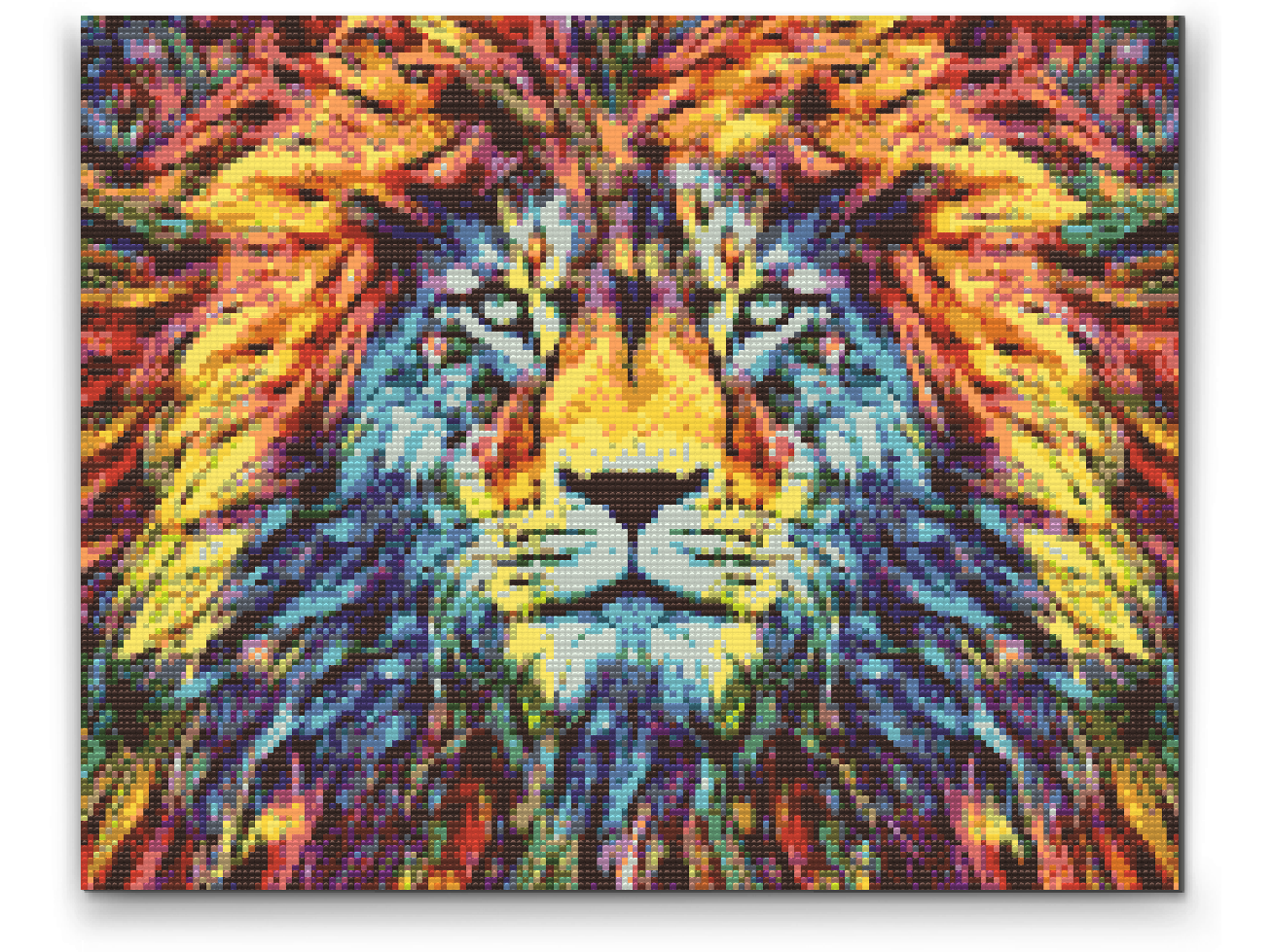 Diamond Painting - Farverig Løve