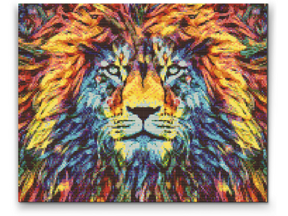 Diamond Painting - Farverig Løve