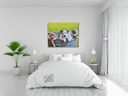 Diamond Painting - Tre hvalpe