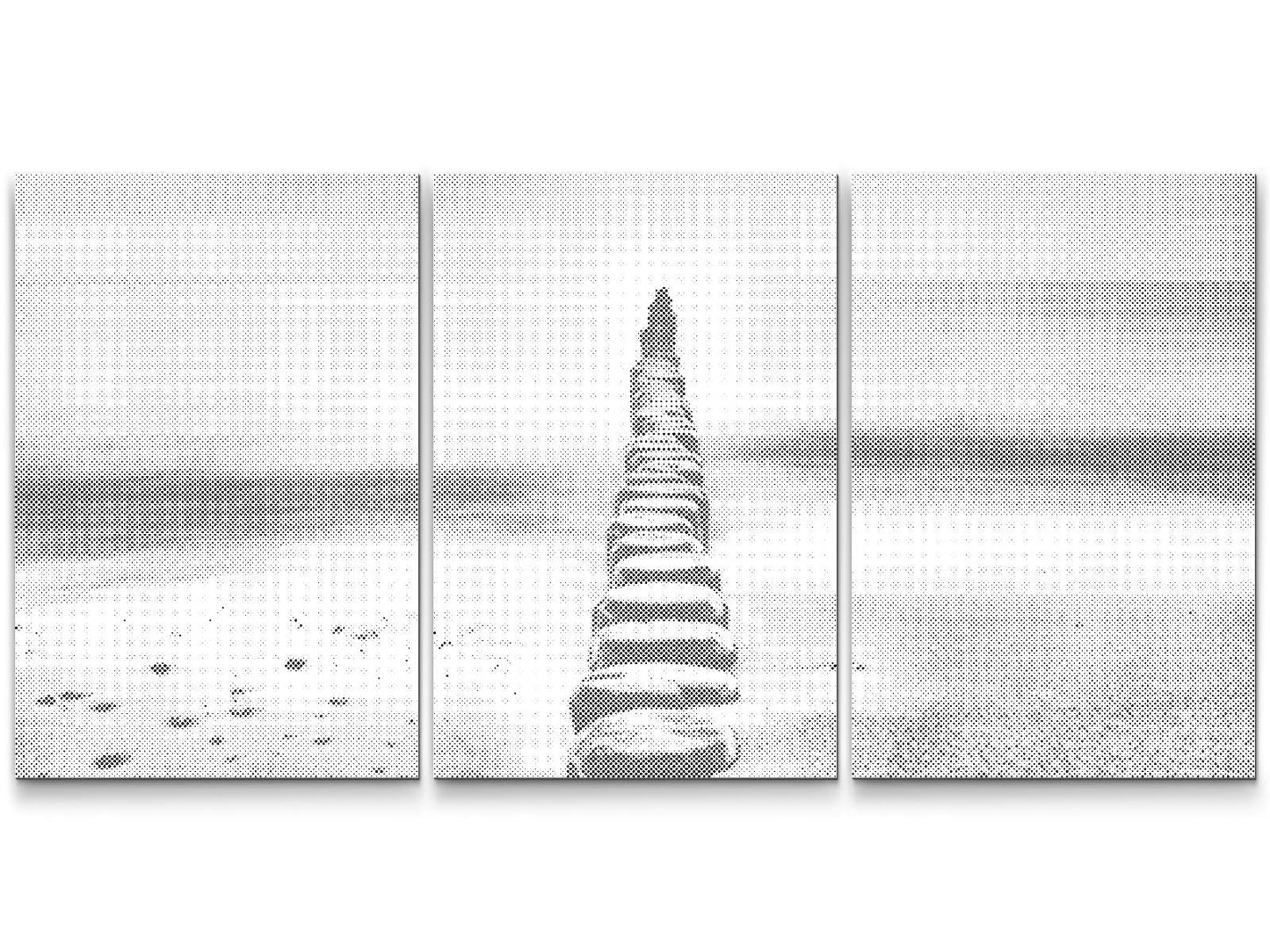 Mal-med-prikker -  Groyne i Østersøen (sæt af 3)