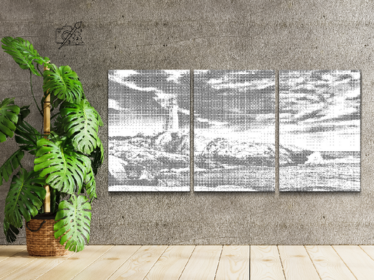 Fyrtårn ved Kysten (sæt af 3)