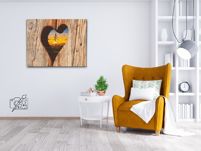 Diamond Painting - Træhjerte