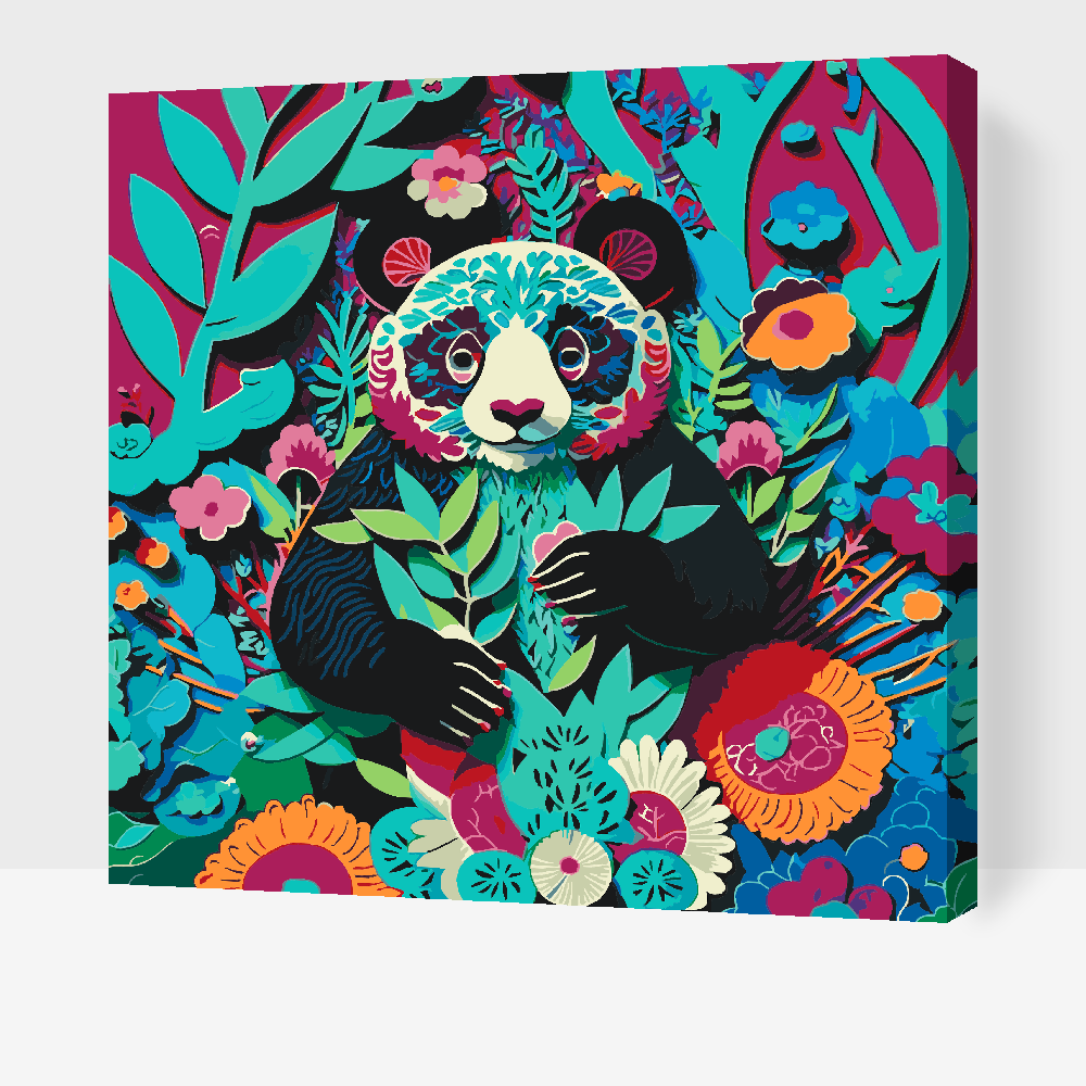 Paint by Numbers - Glad panda