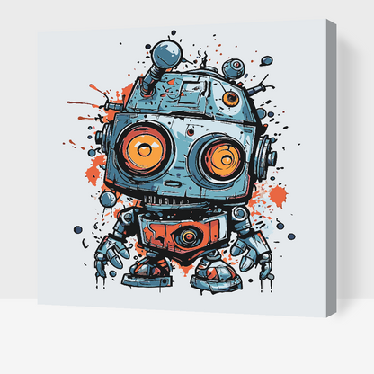 Paint by Numbers - Sød robot