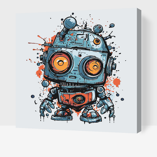 Paint by Numbers - Sød robot