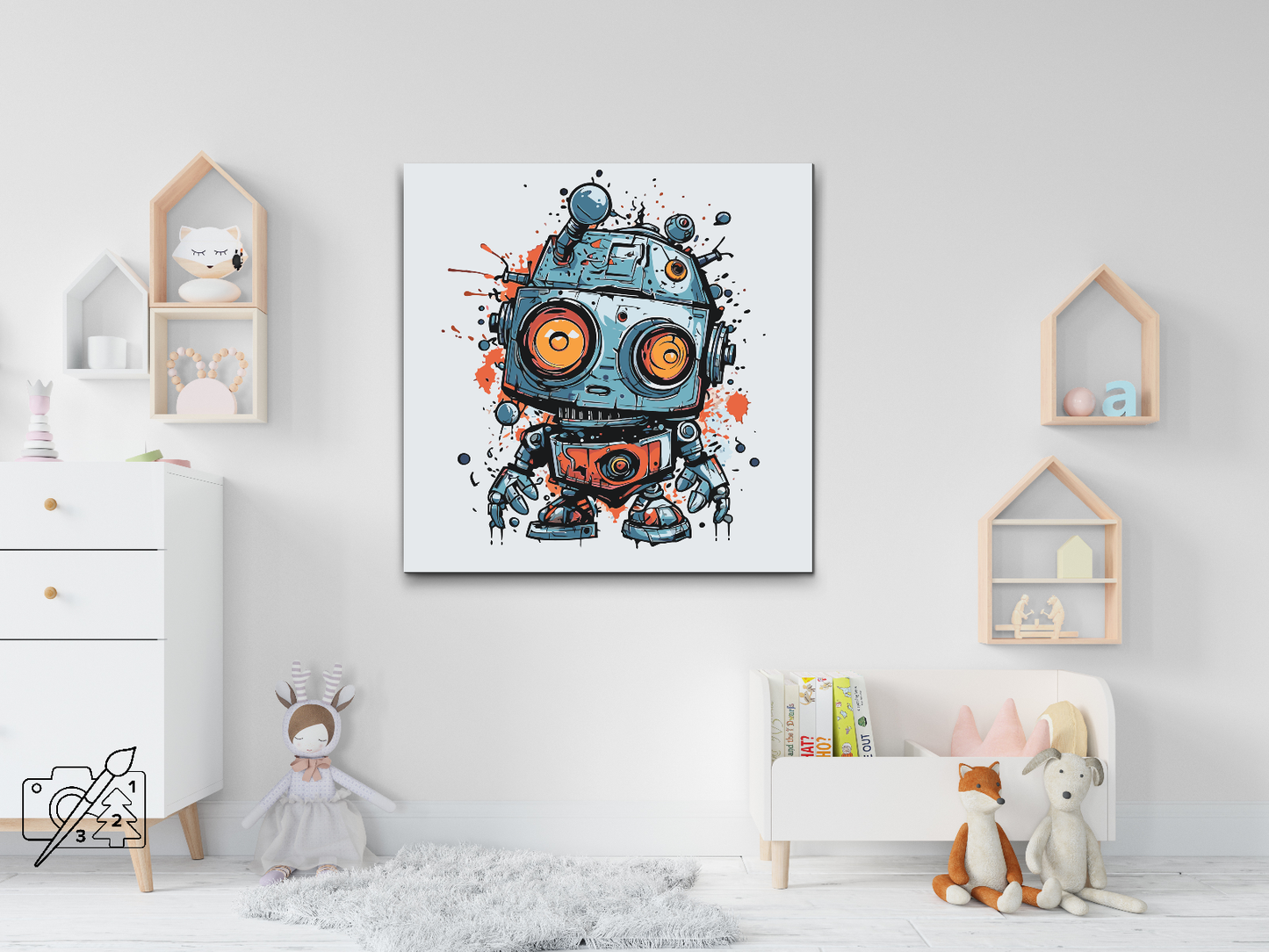 Paint by Numbers - Sød robot