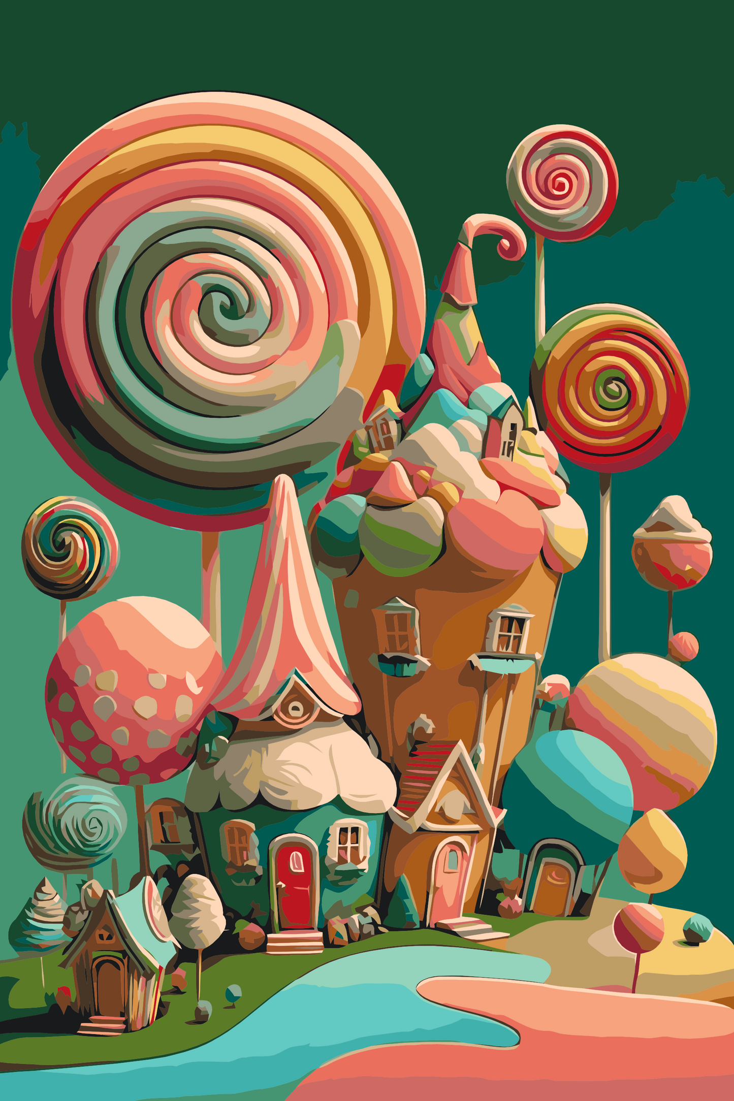 Paint by Numbers - Sukkerhuse