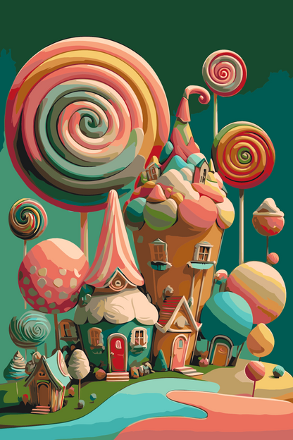Paint by Numbers - Sukkerhuse