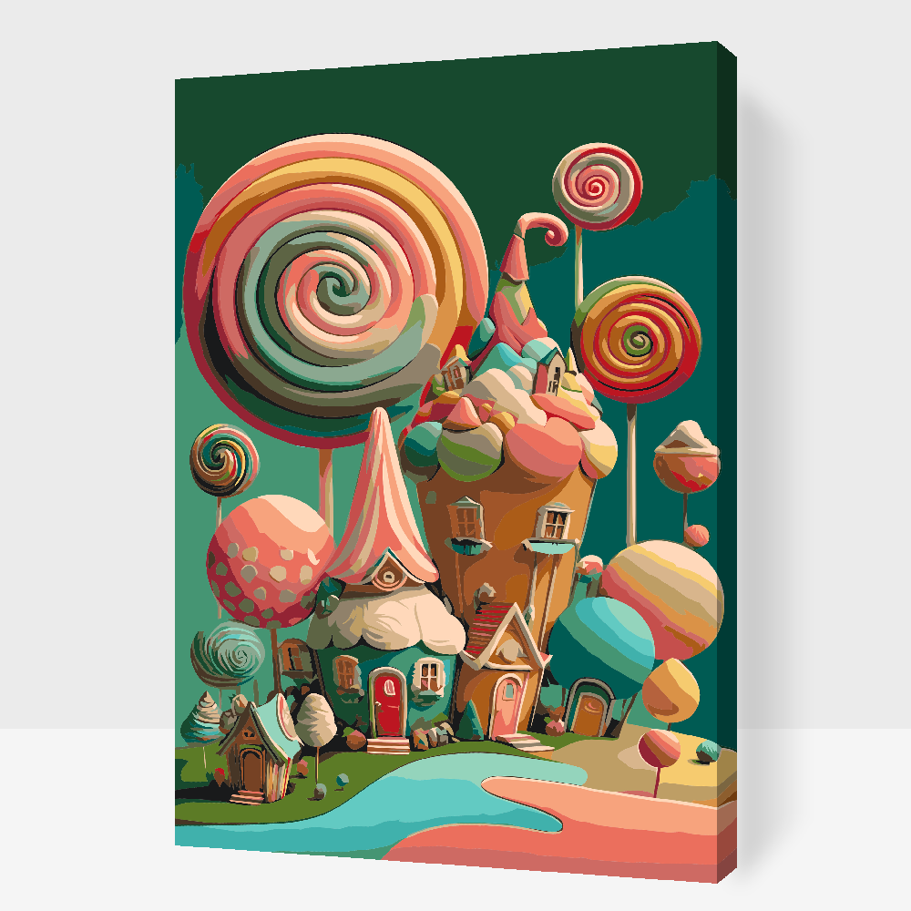 Paint by Numbers - Sukkerhuse