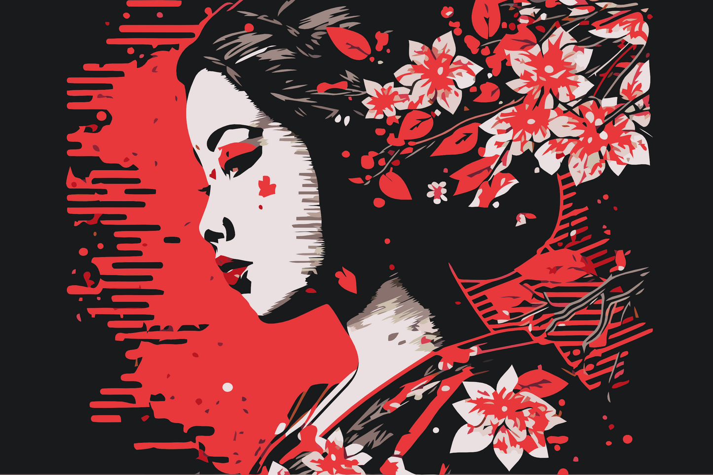 Paint by Numbers - Geisha