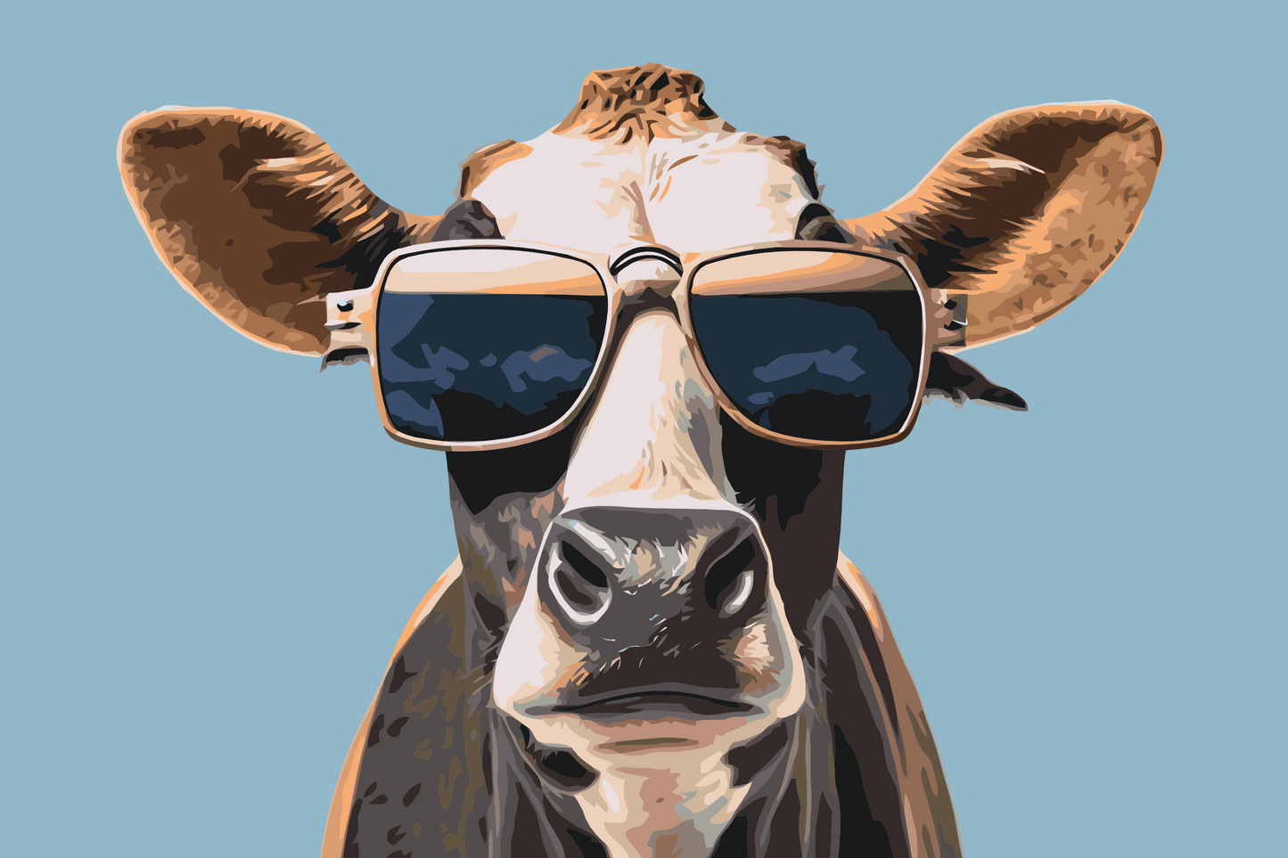 Paint by Numbers - Cool Cow