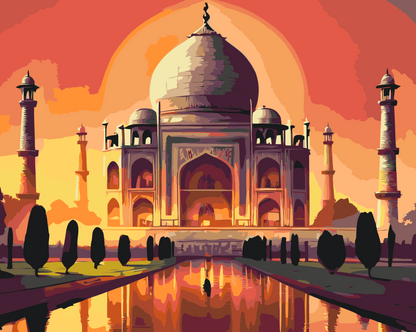 Paint by Numbers - Eventyr Taj Mahal