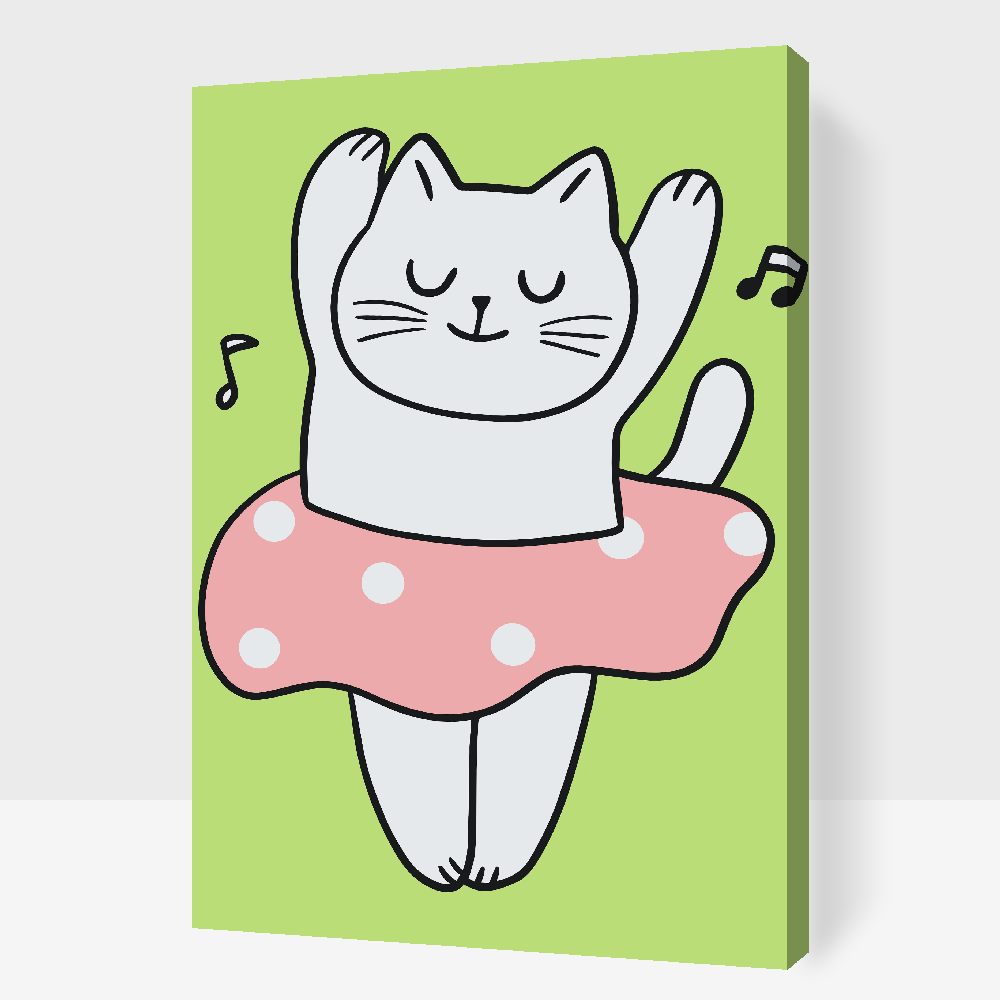 Paint by Numbers - Balet Kittie
