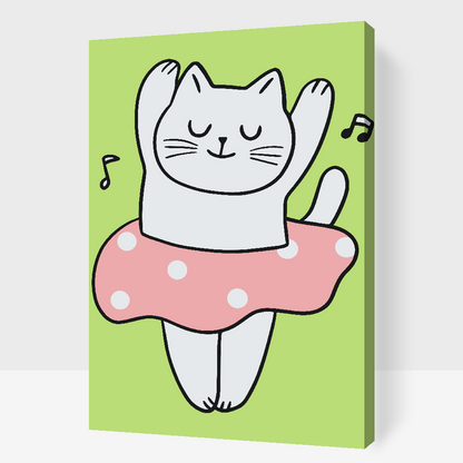 Paint by Numbers - Balet Kittie
