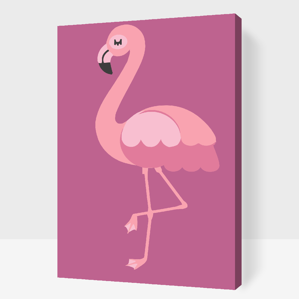 Paint by Numbers - Lille Flamingo