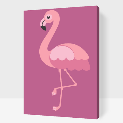 Paint by Numbers - Lille Flamingo