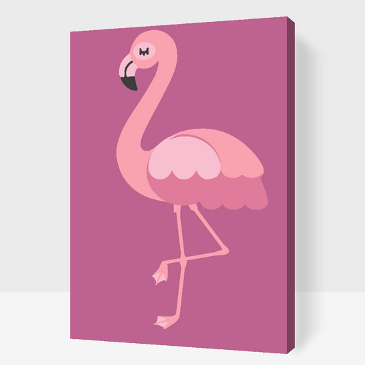 Paint by Numbers - Lille Flamingo
