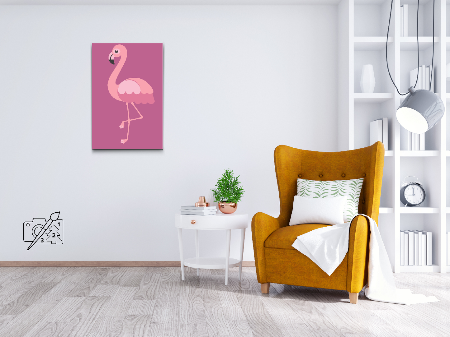 Paint by Numbers - Lille Flamingo