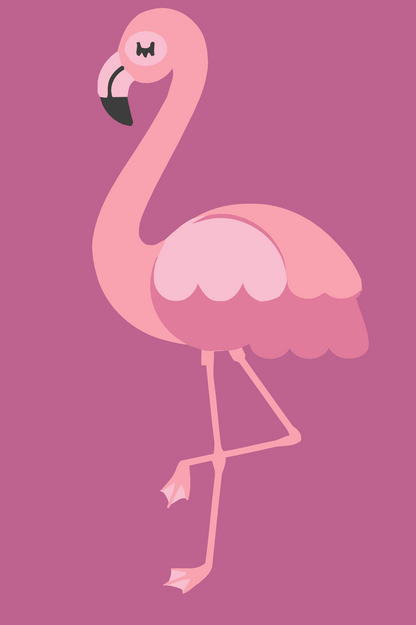 Paint by Numbers - Lille Flamingo