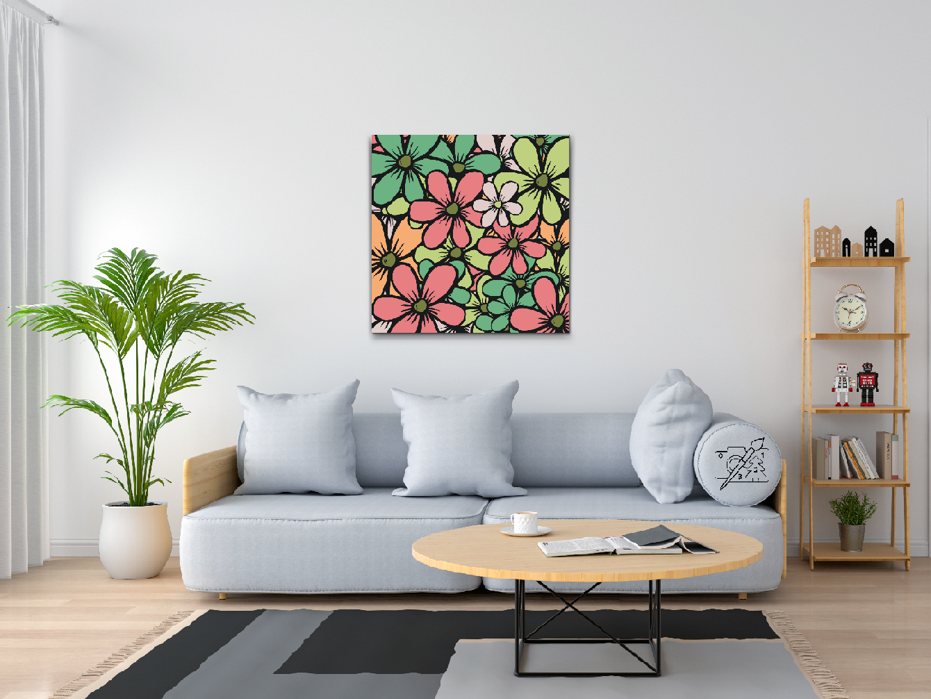 Paint by Numbers - Pastellblomster