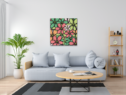 Paint by Numbers - Pastellblomster