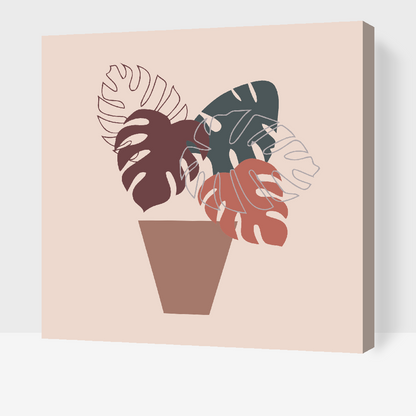 Paint by Numbers - Boho Monstera