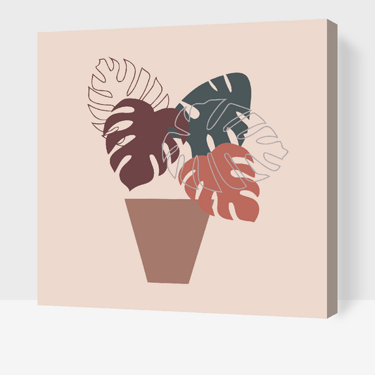 Paint by Numbers - Boho Monstera