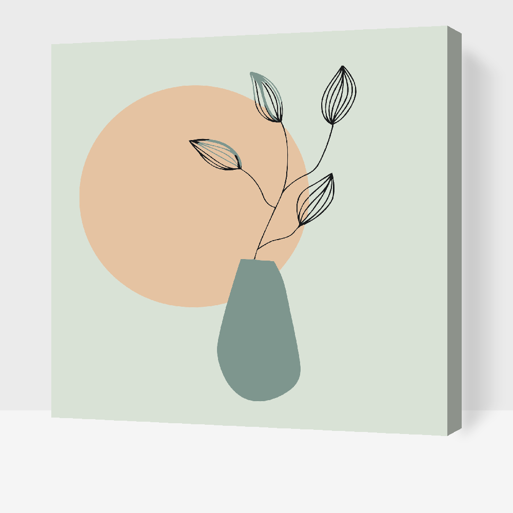 Paint by Numbers - Boho-plante i vase