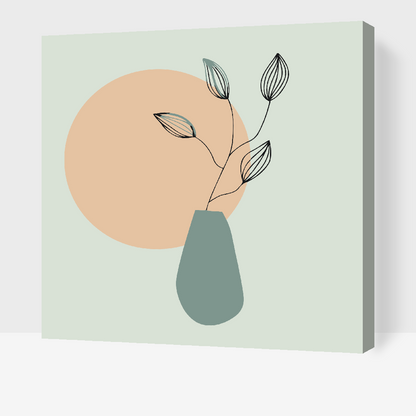 Paint by Numbers - Boho-plante i vase