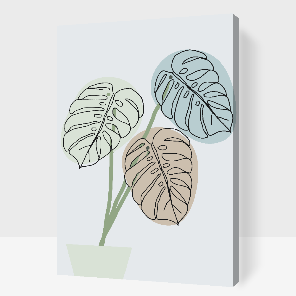 Paint by Numbers - Boho Monstera 2