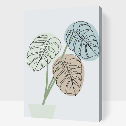 Paint by Numbers - Boho Monstera 2