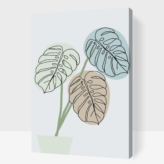 Paint by Numbers - Boho Monstera 2