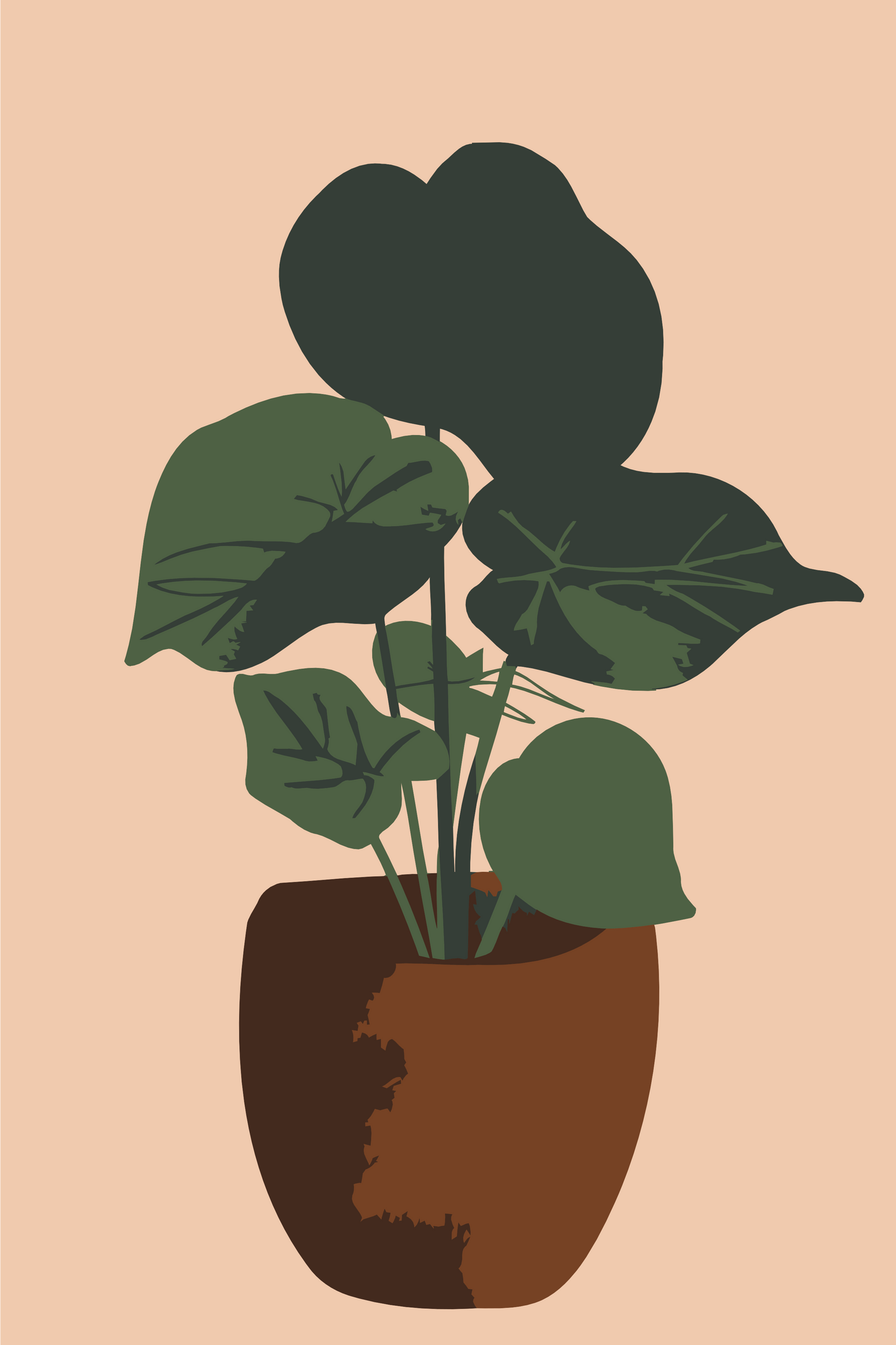 Paint by Numbers - Boho-planten i vase 2