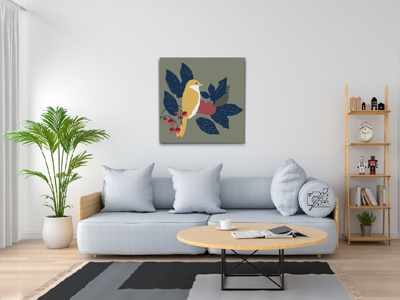 Paint by Numbers - Boho-fuglen
