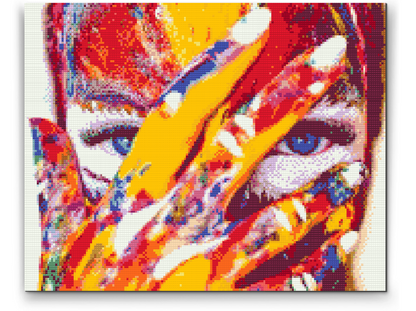 Diamond Painting - Kvinde med blå øjne