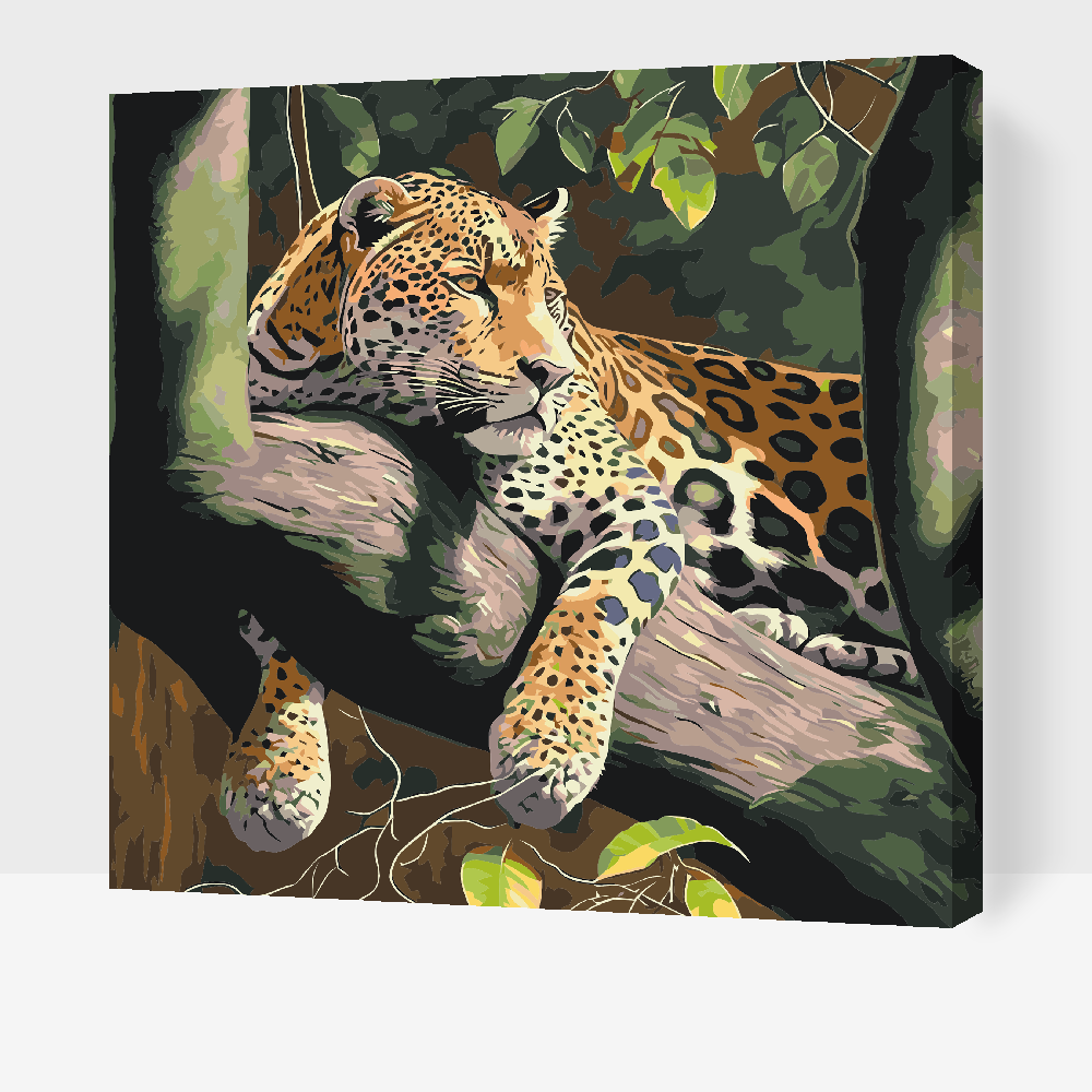 Paint by Numbers - Plettet Leopard