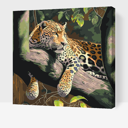 Paint by Numbers - Plettet Leopard
