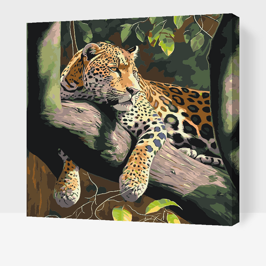 Paint by Numbers - Plettet Leopard