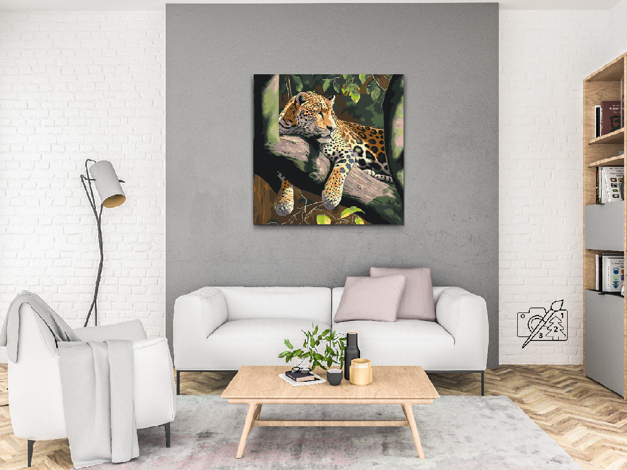 Paint by Numbers - Plettet Leopard