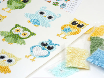 Diamond Painting Sticker - Ugler